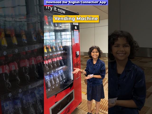 Vending Machine Vocabulary, Kids English Speaking | Adi English Connection #shorts