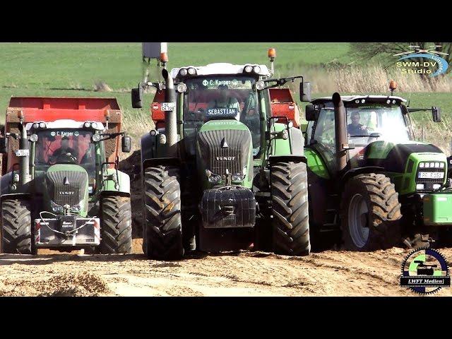 PS Power auf der Baustelle / Fendt , Steyr , Deutz, CAT, Traktoren und Baumaschinen / Bau der A14