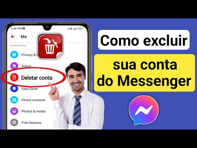 Como excluir sua conta do Messenger (Novo 2023) |  Excluir conta do Messenger