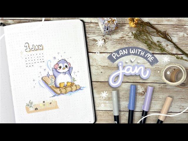 PLAN WITH ME! January 2023 Bullet Journal Setup 