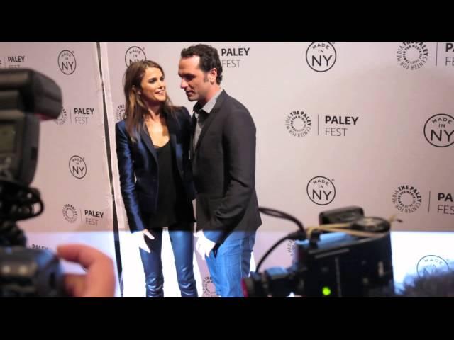 Keri Russell & Matthew Rhys at The Americans Fox Premiere Red Carpet. E1autographs