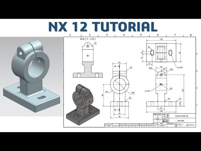 NX 12 Tutorial #32 | 3D Model Basic