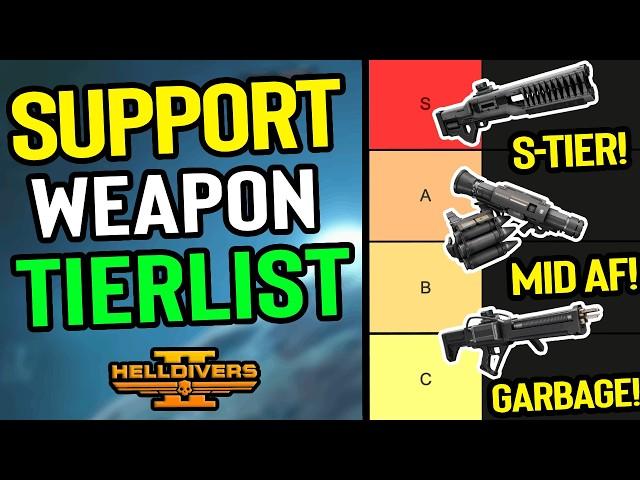 I Ranked EVERY Support Weapon After Update Against Bugs in Helldivers 2! Support Weapon Tier List