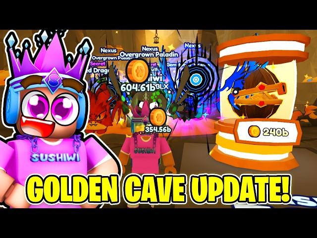 New GOLDEN CAVE UPDATE & Hatched NEW GODLY PET In Pet World! (Roblox)