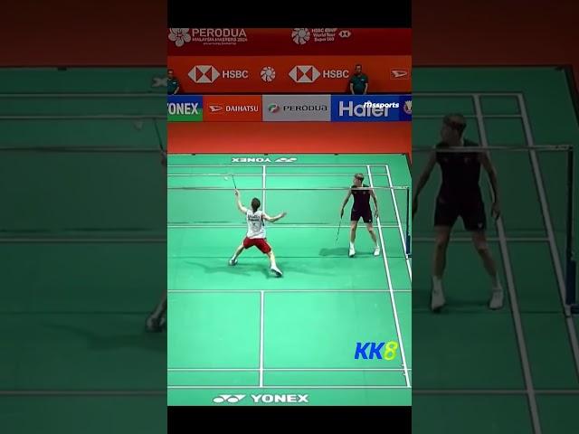 Antonsen funny moment  #badminton