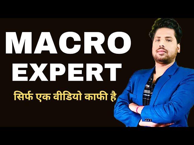 How to Save 10 Hours Daily in Excel | कैसा भी MACRO हो बाप हो जाओगे | Excel Macro