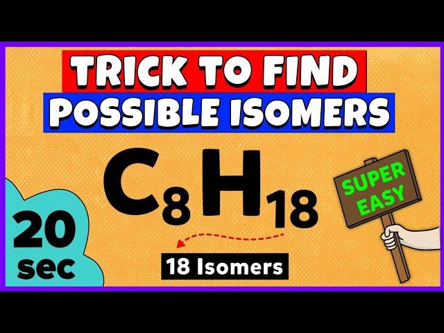 How to Find Possible Isomers of a Compound? Trick to Find Isomers