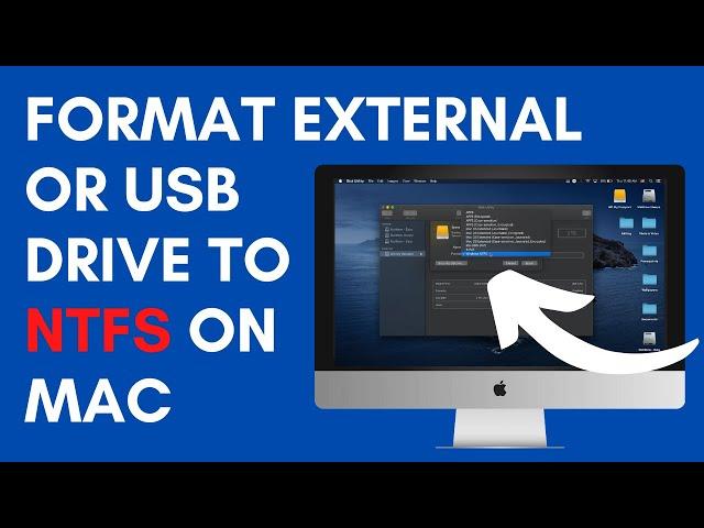 How to format a USB or External drive to NTFS on Mac