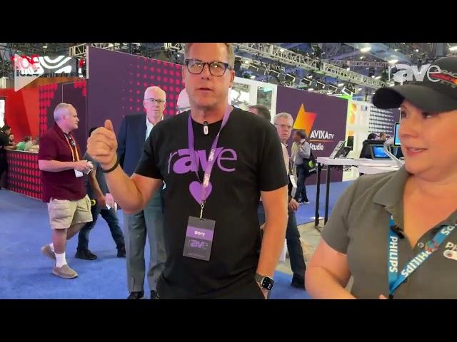 InfoComm 2024: Gary Kayye Get a Tour of the PPDS Booth from Alison Maxson