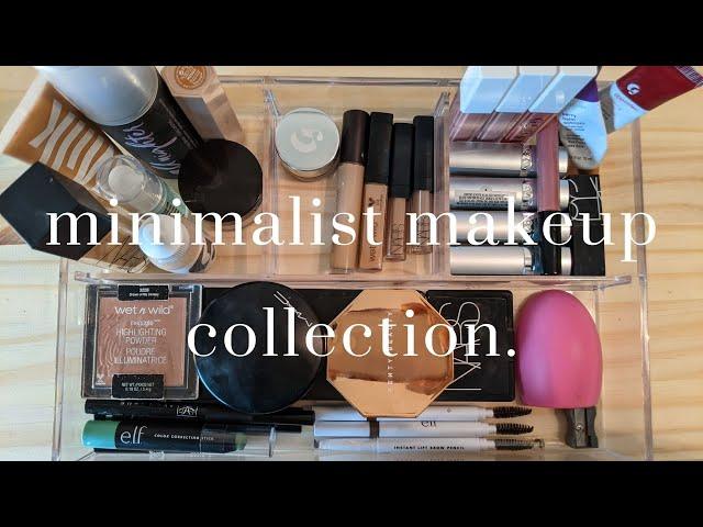 2021 Minimalist Makeup Collection Declutter and Organization