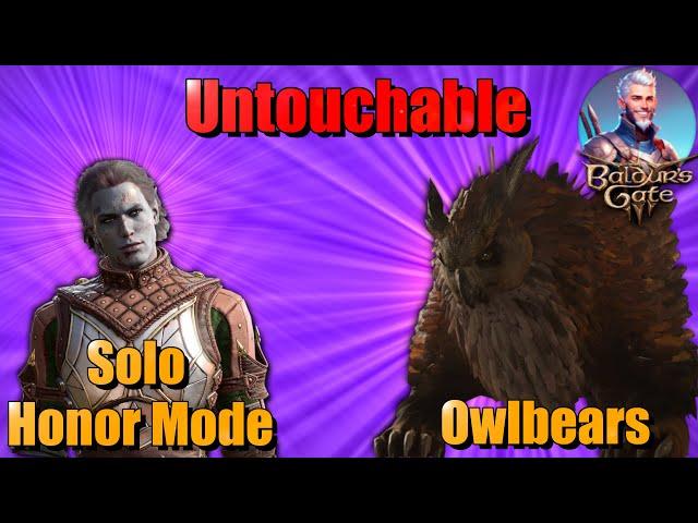 BG3 HM solo: Killing the Owlbear and Mate without taking actual damage (Untouchable Challenge)