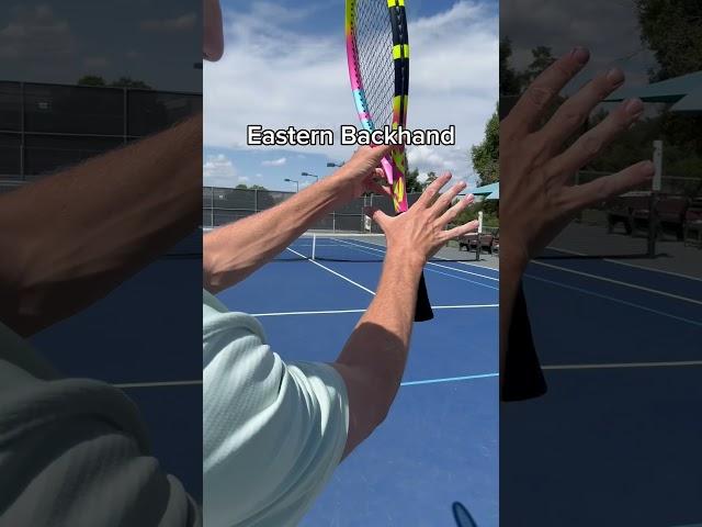 Two Handed Backhand Grip