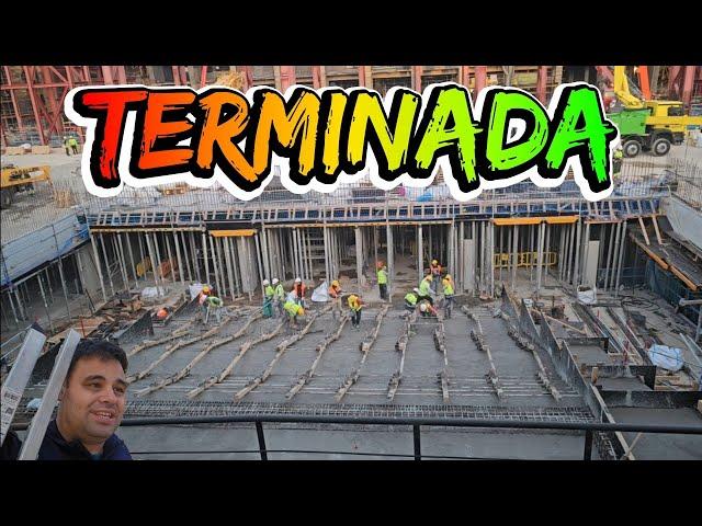 OBRAS EN EL CAMP NOU A 26/11/24. HITO IMPORTANTE QUE MARCARA UN ANTES Y UN DESPUÉS.