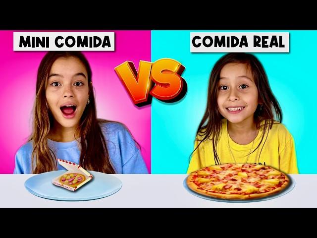 Comida Miniatura vs Comida Real: Quem Fizer o Melhor Desenho Come!