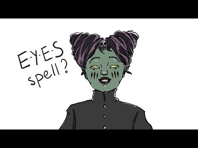 Y E S spells yes. What does E Y E S spell? (Inscryption animatic)