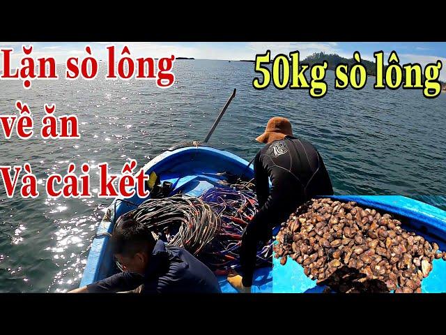 Diving One Hour Catching Scallops And The End Of The Village Can't Eat All | Mr. Diver Vlog.