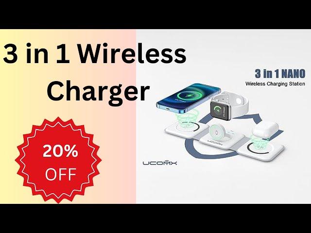 Revolutionize Charging with UCOMX Nano 3-in-1 Wireless Charger  || Techwise USA Review ||