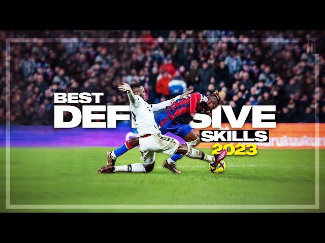 Crazy Football Defensive Skills & Tackles 2023 | HD