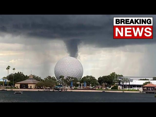 Tornado Warning At Disney World! #shorts