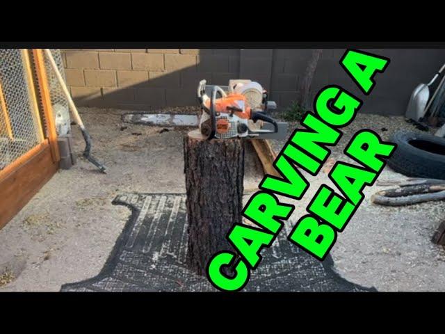 Chainsaw Wood Carving: Watch a Bear Come to Life!