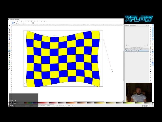 Inkscape Tutorial wehende Fahne "Raceflag"