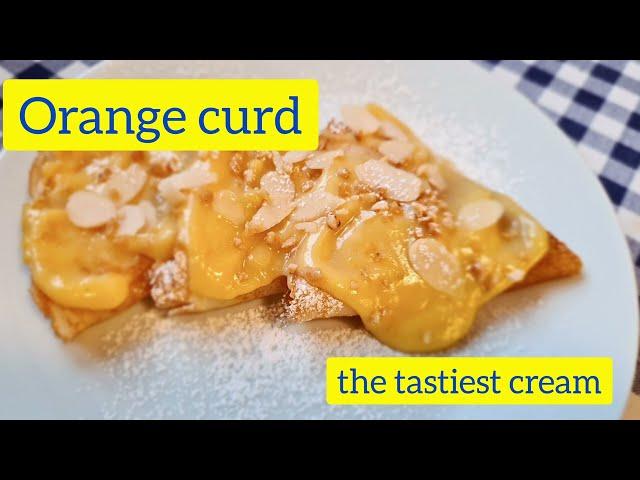 Orange curd (cream recipe). The tastiest of all!  #foodblog #courd #orange #4k #recipe #18