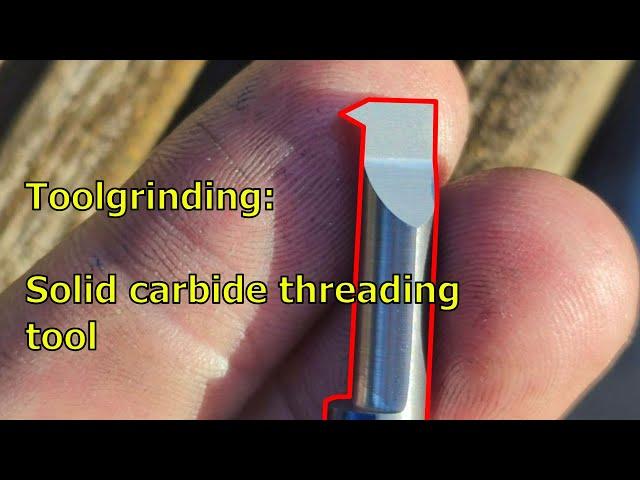 Toolgrinding: Solid carbide threading tool