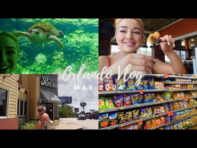 Orlando Vlog May 2024! | Perkins Breakfast | Walmart | Sea World | Chilis