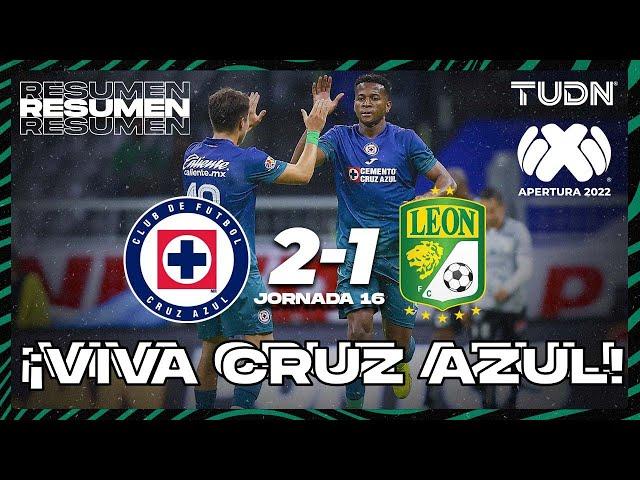 Resumen y goles | Cruz Azul 2-1 León | Liga Mx Apertura 22 -J16 | TUDN