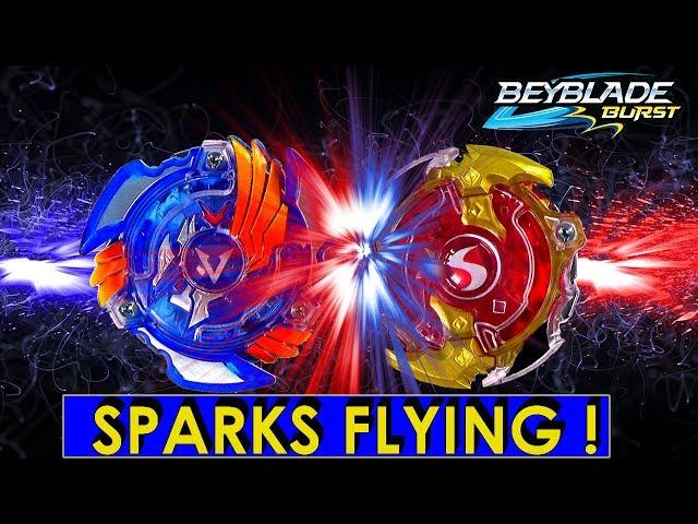 SPARKS FLYING - RIP FIRE BATTLE! FATHER VS SON VALTRYEK V2   VS SPRYZEN S2
