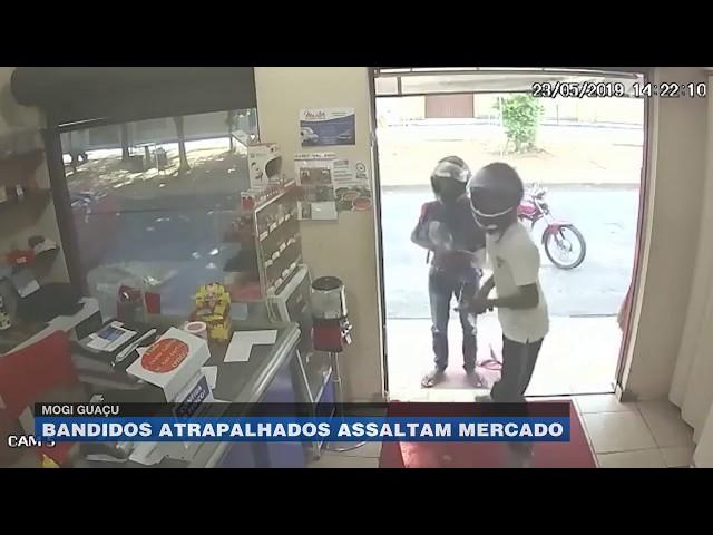 Mogi Guaçu: bandidos atrapalhados assaltam mercado