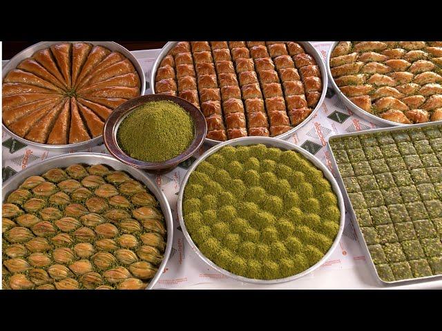 Process of Making Legendary Turkish Baklava | Turkish Street Foods