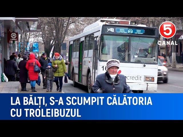 La Bălți, s-a scumpit călătoria cu troleibuzul