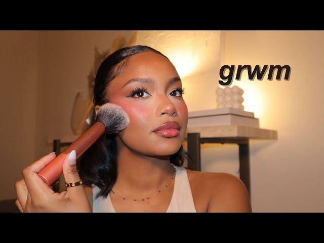 GRWM like we're on facetime | how my date went, spring/summer makeup, summer plans, etc.