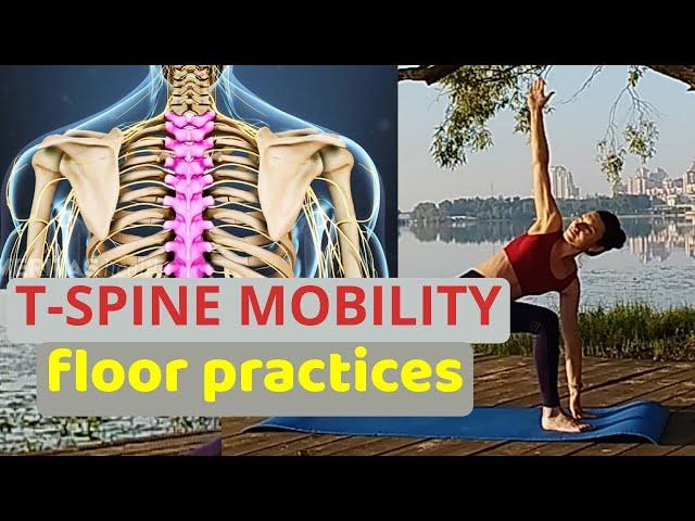 T Spine Mobility | Floor Exercises | Ground Thoracic Spine Rotation Routine | Rehab Practices