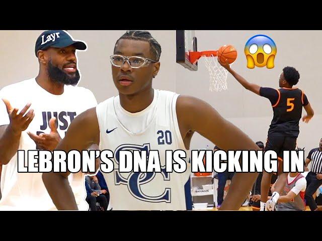 LEBRON'S DNA IS KICKING IN! 6'6 Bryce James HAS SERIOUS POTENTIAL!