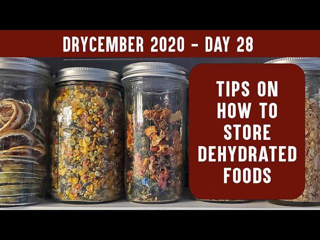 HOW TO STORE DEHYDRATED FOOD: Tips for the perfect storage container for dried foods | DRYCEMBER