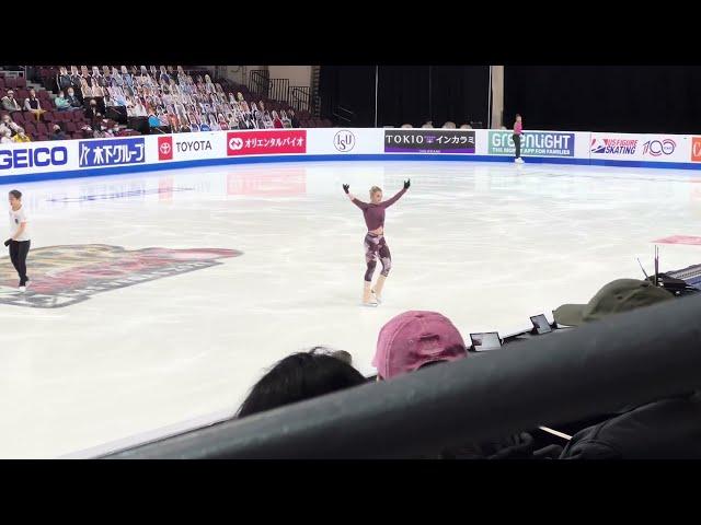 Amber Glenn, GP Skate America 2021, short program run through, Las Vegas, Oct 23, 2021