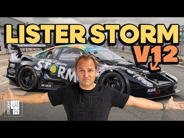 Ben Collins/Stig Drives the MYTHICAL 90's Group C V12 car around Silverstone! | Lister Storm GT1