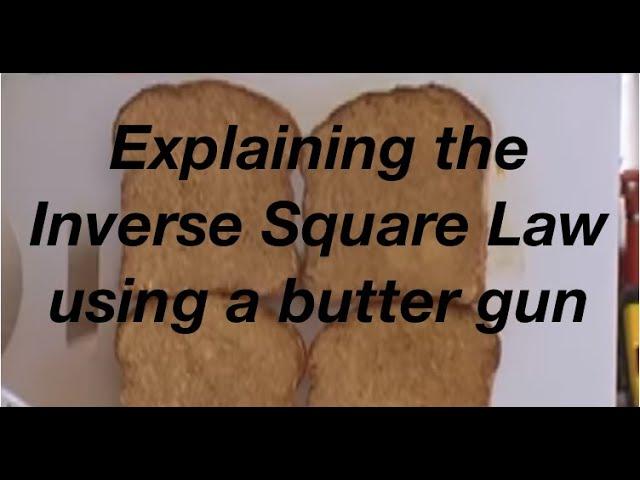 The inverse square law a beginners guide using a butter gun: from fizzics.org