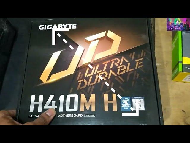 Gigabyte H410M H 10th Gen Micro ATX Motherboard Unboxing & Review intel core i5-10400Th Gen cpu