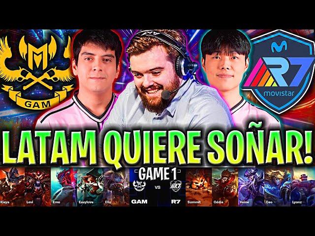 LATAM QUIERE SOÑAR Y HACER HISTORIA! - GAM vs R7 Game 1 WORLDS PLAY IN 2024 IBAI ESPAÑOL