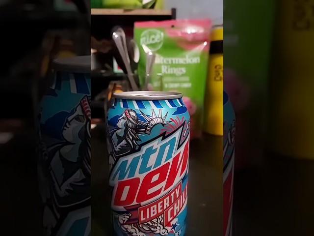 [ Mini Sip N, Review ]  Last Can Of Mtn Dew Liberty Chill #flagday #mtndew #drinkreviewer