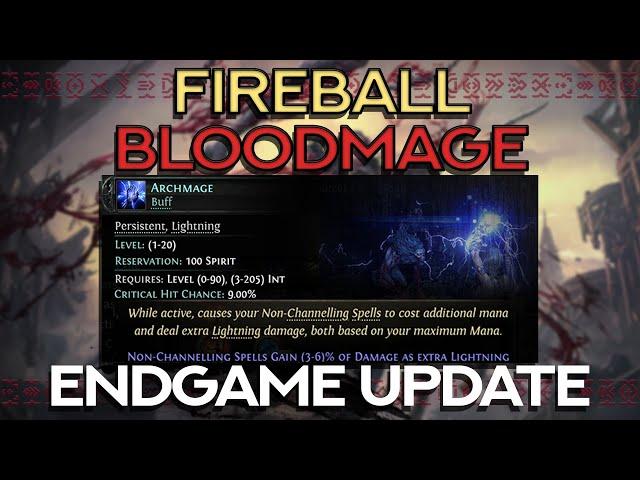 Goratha's POE2 Fireball Blood Mage Endgame UPDATE! Is Archmage overpowered?!