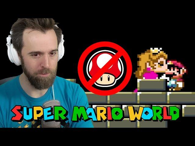 Super Mario World 100% - No Powerups (stay for Tubular )