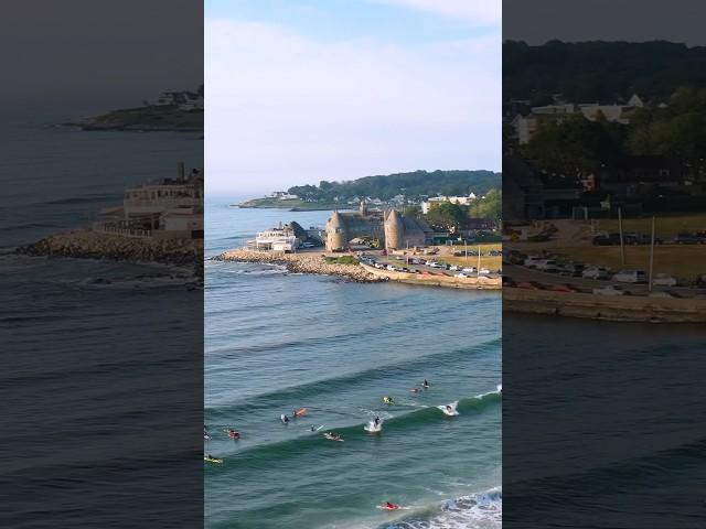 Nothing beats surfing by the Narragansett Towers  #RhodeIsland #Surfing #EastCoast #RI #Shorts