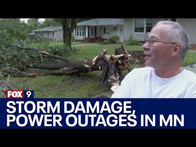 Severe storms in Twin Cities cause downed trees and power outages