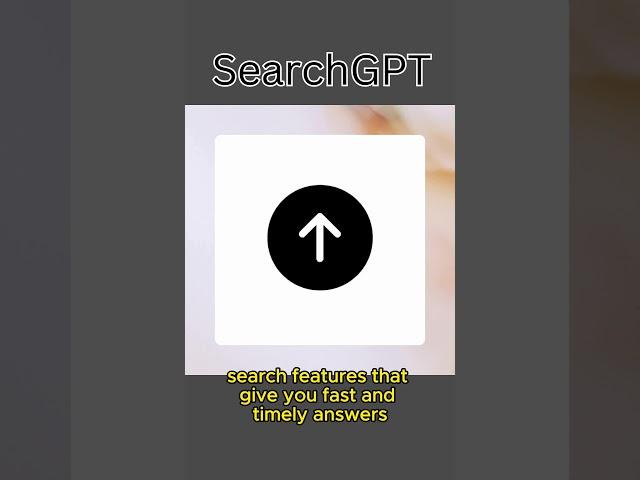 New AI search  feature from OpenAI SearchGPT