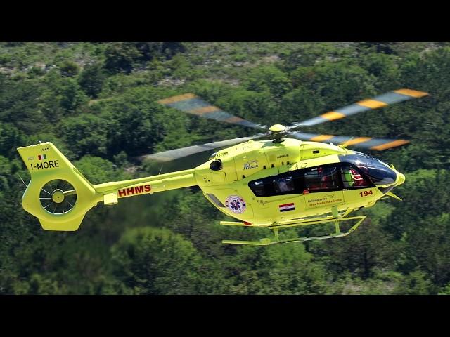 HEMS Croatia / EliFriulia - Airbus Helicopters H145 - ATC Tower View Landing