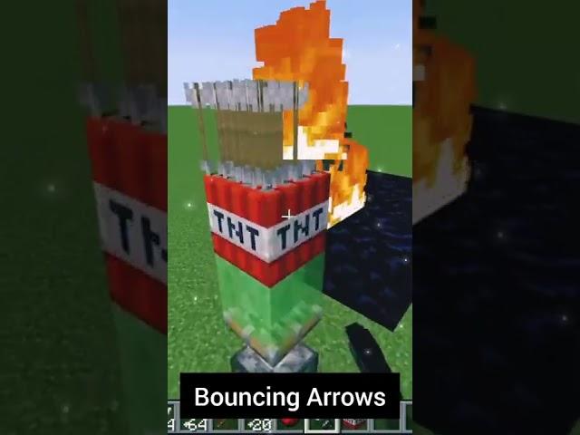 Bouncing Arrows | Minecraft #minecraft #shorts #youtubeshorts #techiegamer